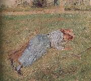 Camille Pissarro farm girls oil painting artist